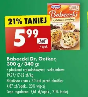 Biedronka Babeczki Dr. Oetker 300/340 g oferta