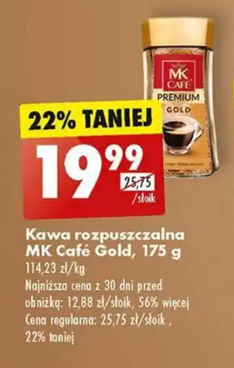 Biedronka Kawa rozpuszczalna MK Café Gold 175 g oferta