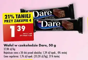 Biedronka Wafel w czekoladzie Dare 50 g oferta