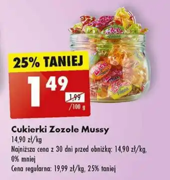 Biedronka Cukierki Zozole Mussy 100g oferta