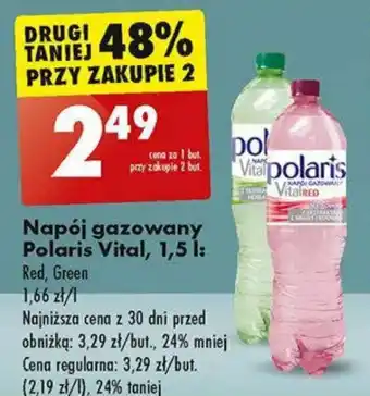 Biedronka Napój gazowany Polaris Vital 1,5 l oferta