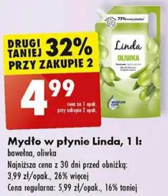 Biedronka Mydło w płynie Linda, 1 l oferta