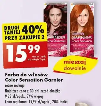 Biedronka Farba do włosów Color Sensation Garnier oferta