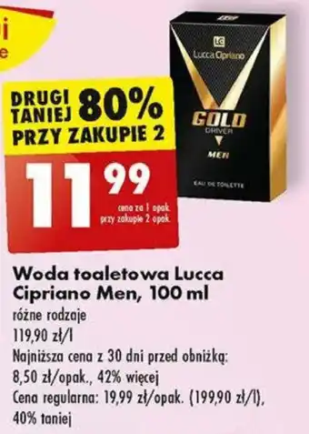 Biedronka Woda toaletowa Lucca Cipriano Men, 100 ml oferta