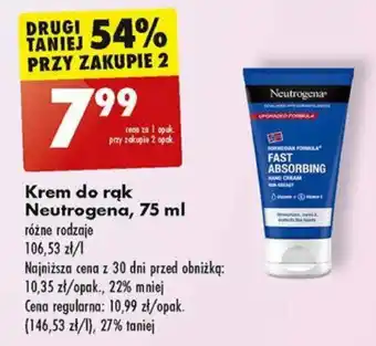 Biedronka Krem do rąk Neutrogena, 75 ml oferta