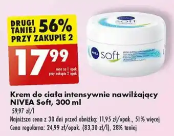 Krem do ciała intensywnie nawilżający NIVEA Soft, 300 ml