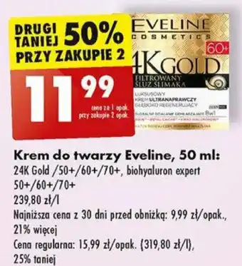 Biedronka Krem do twarzy Eveline, 50 ml oferta