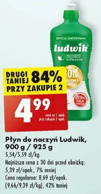 Biedronka Płyn do naczyń Ludwik, 900 g / 925 g oferta