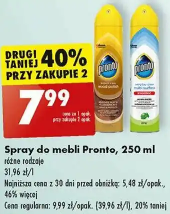 Biedronka Spray do mebli Pronto, 250 ml oferta
