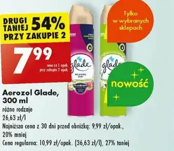 Biedronka Aerozol Glade, 300 ml oferta