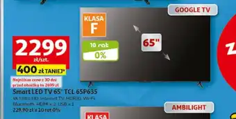 Auchan Smart LED TV 65" TCL 65P635 oferta
