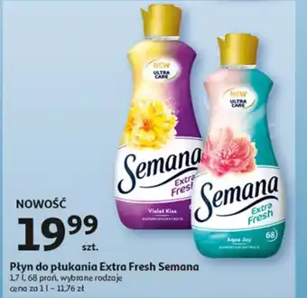 Auchan Płyn do płukania Extra Fresh Semana 1,7 l oferta