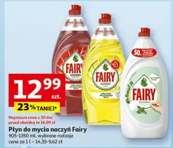 Auchan Płyn do mycia naczyń Fairy 905-1350 ml oferta