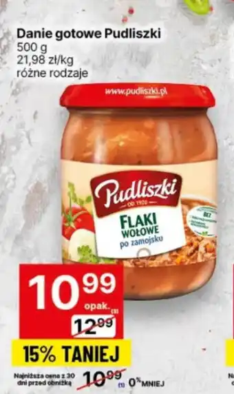 Delikatesy Centrum Danie gotowe Pudliszki oferta