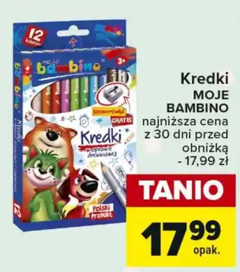 Carrefour Kredki Moje Bambino oferta