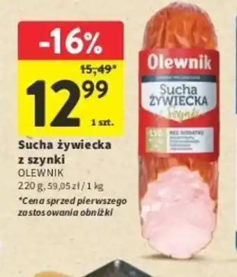 Intermarche Sucha żywiecka z szynki 220 g oferta