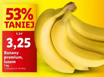 Lidl Banany premium 1 kg oferta