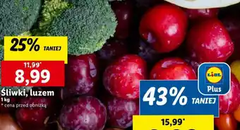 Lidl Śliwki 1kg oferta