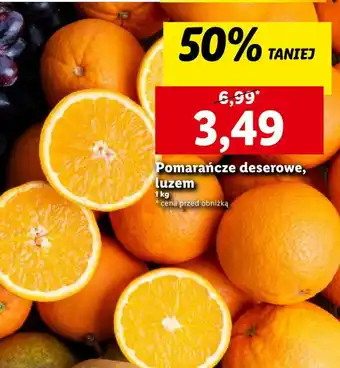 Lidl Pomarańcze deserowe 1kg oferta