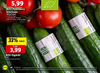 Lidl BIO Ogórki 1szt. oferta