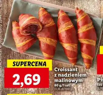 Lidl Croissant z nadzieniem malinowym 80 g oferta