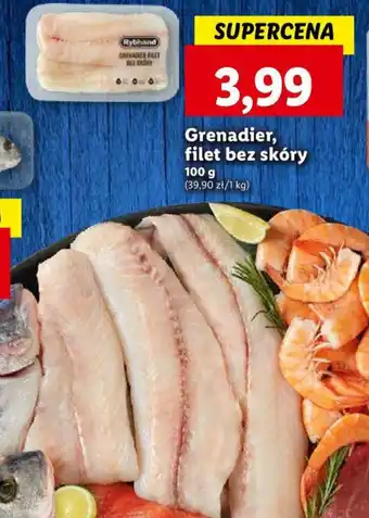Lidl Grenadier filet bez skóry 100g oferta