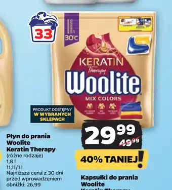 Netto Płyn do prania Woolite Keratin Therapy oferta