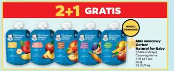 Netto Mus owocowy Gerber Natural for Baby oferta