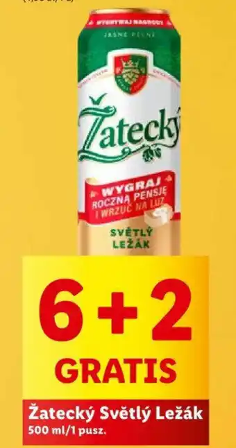 Lidl Žatecký Světlý Ležák 500ml oferta