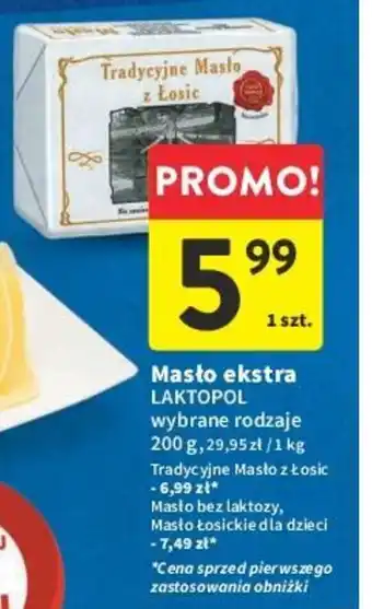 Intermarche Masło ekstra 200 g oferta
