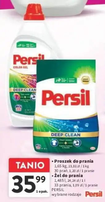 Intermarche Proszek do prania 1,65 kg/Żel do prania 1,485 L oferta