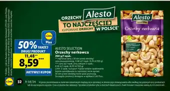 Lidl ALESTO SELECTION Orzechy nerkowca 200g oferta
