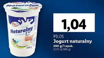 Lidl PILOS Jogurt naturalny 200g oferta