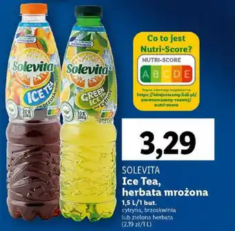 Lidl SOLEVITA Ice Tea, herbata mrożona 1,5l oferta