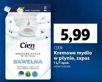 Lidl CIEN Kremowe mydło w płynie, zapas 1l oferta