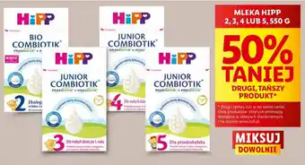 Lidl MLEKA HIPP 2, 3, 4 LUB 5, 550 G oferta