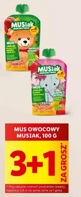 Lidl MUS OWOCOWY MUSIAK, 100 G oferta