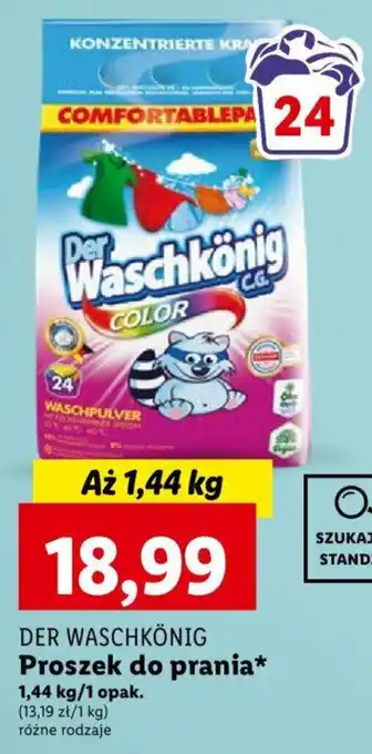 Lidl DER WASCHKÖNIG Proszek do prania 1,44kg oferta