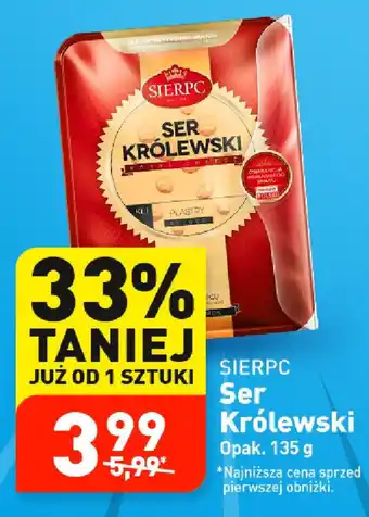 ALDI SIERPC Ser Królewski Opak. 135 g oferta
