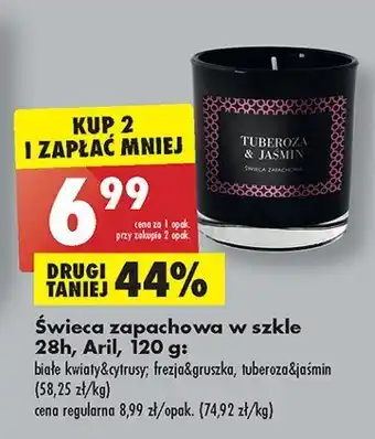 Biedronka Świeca zapachowa w szkle frezja &amp; gruszka 1 SZT 120 G oferta