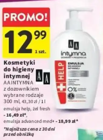 Intermarche Kosmetyki do higieny intymnej 300 ml oferta