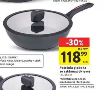 Intermarche Patelnia głęboka ze szklaną pokrywą oferta