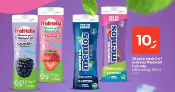 Dealz Żel pod prysznic 3 w1 na licencji Mentos lub Fruit-tella 300 ml oferta