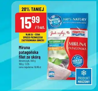 Polomarket Miruna patagońska filet ze skórą Abramczyk, 450 g oferta