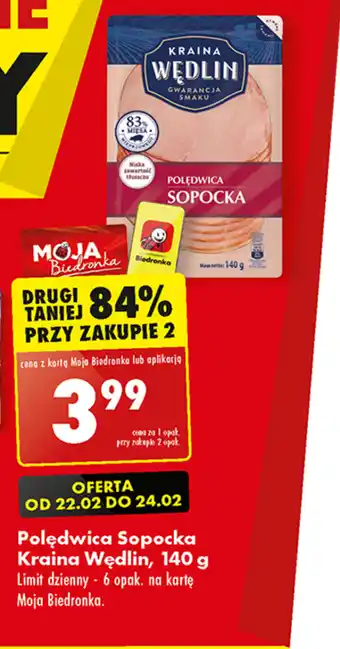 Polędwica Sopocka Kraina Wędlin, 140 g