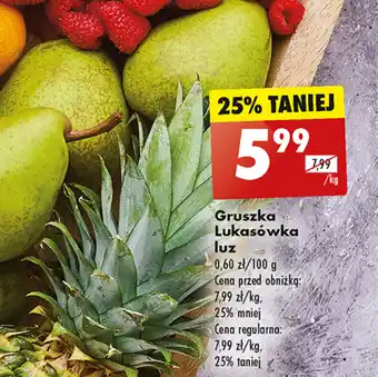 Biedronka Gruszka Lukasówka luz 1 kg oferta