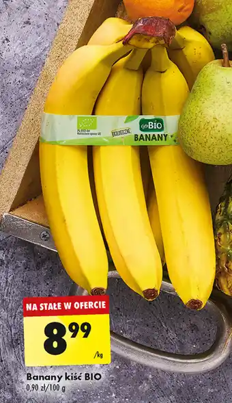Biedronka Banany kiść BIO 1 kg oferta