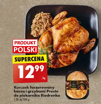 Biedronka Kurczak faszerowany kaszą i grzybami Prosto do piekarnika Biedronka oferta