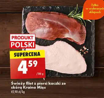 Biedronka Świeży filet z piersi kaczki ze skórą Kraina Mięs 100 g oferta