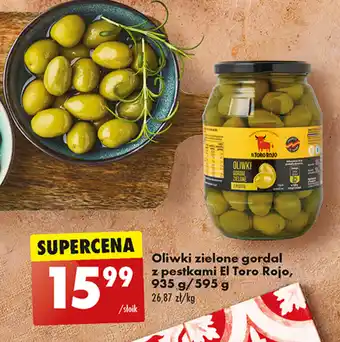 Biedronka Oliwki zielone gordal z pestkami El Toro Rojo, 935 g/595 g oferta